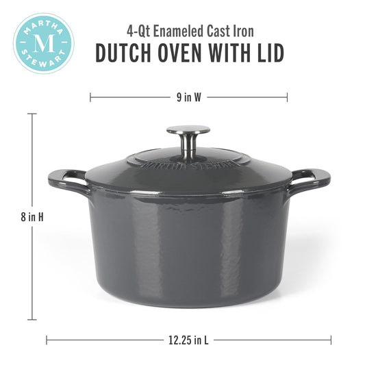 Gatwick 4 Quart Enamel Cast Iron Dutch Oven