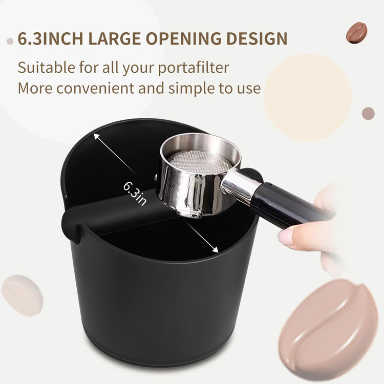 6.3Inch Knock Box Large Espresso Knock Box Shock