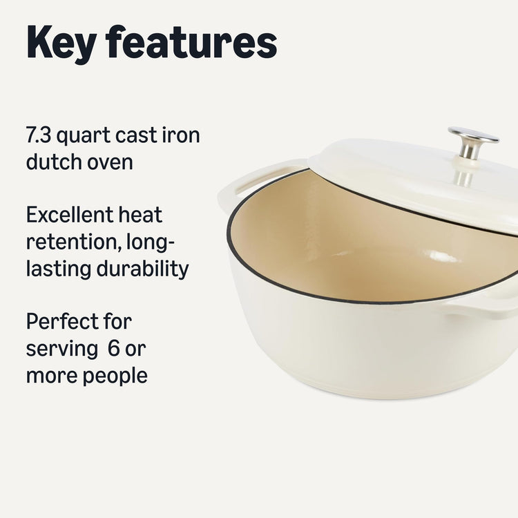 Enameled Cast Iron Dutch Oven Pot with Lid