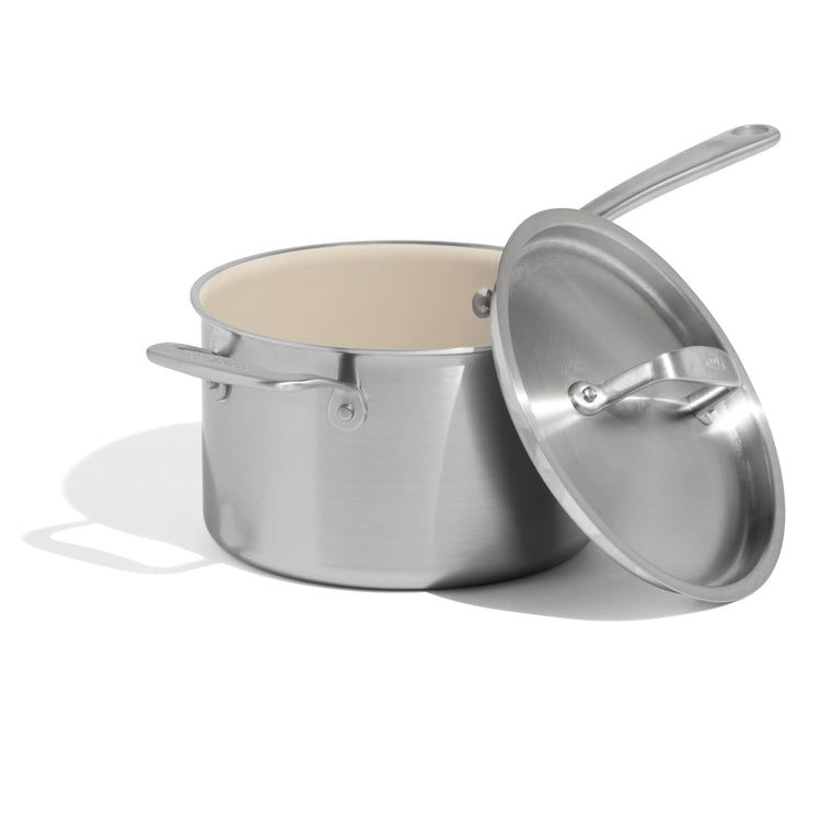 Cookware 4 QT CeramiClad Non Stick Saucepan with Lid