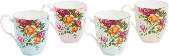 Royal Albert Old Country Roses Mug, Set of 4