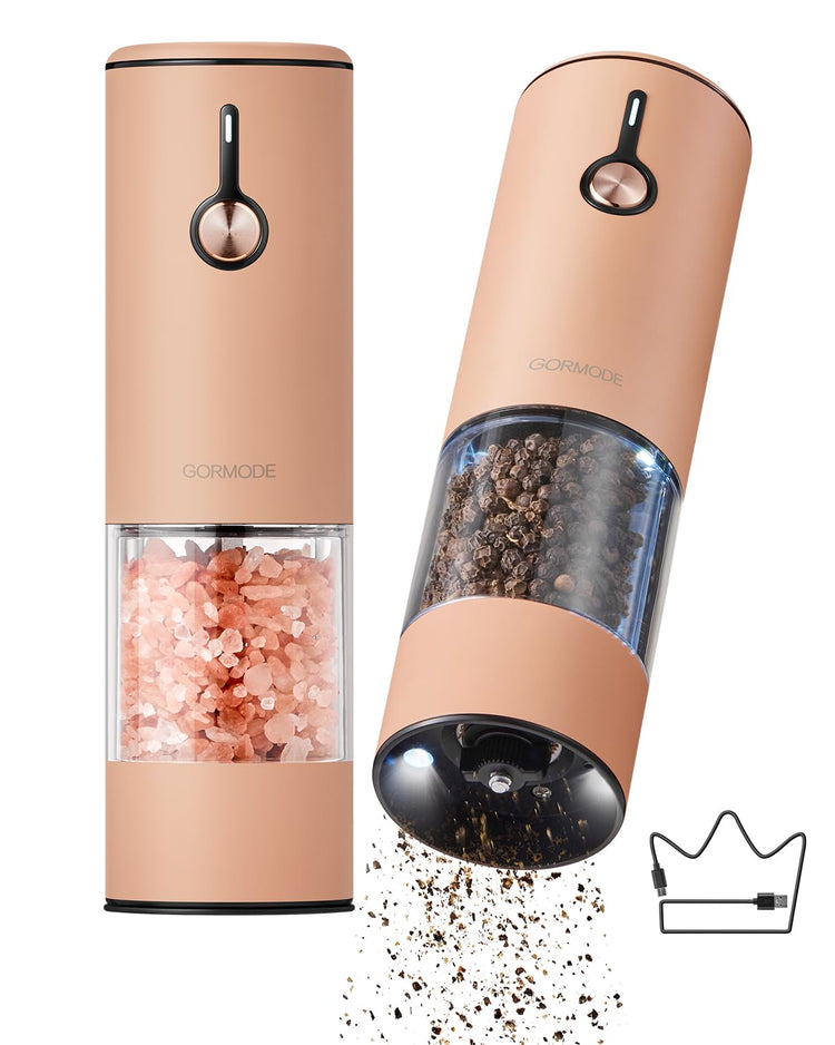 Electric Pepper Grinder and Salt Mill Set (2 Count)