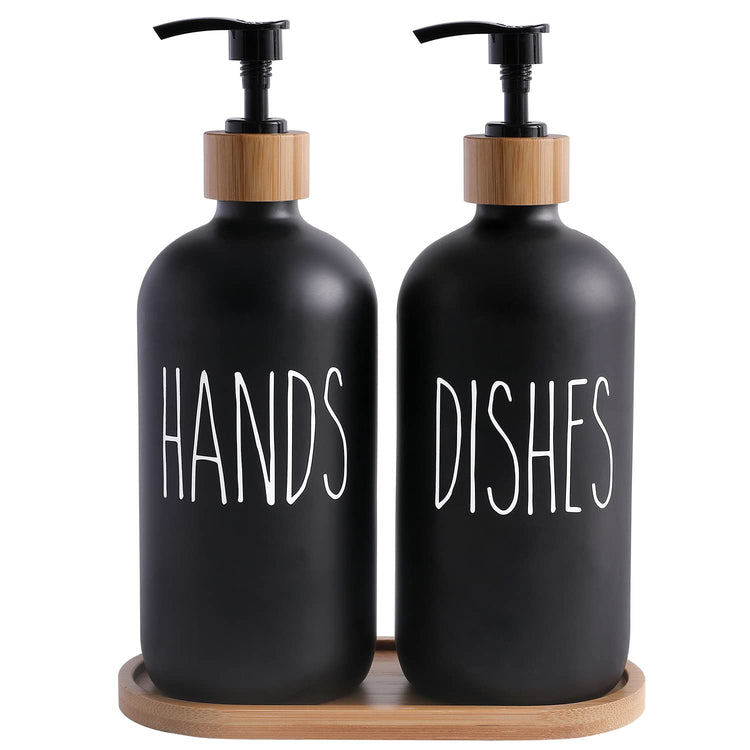 Black Soap Dispenser Set (2 Count)