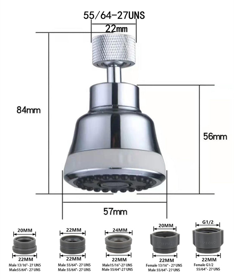 4 Spray Modes Faucet Aerator