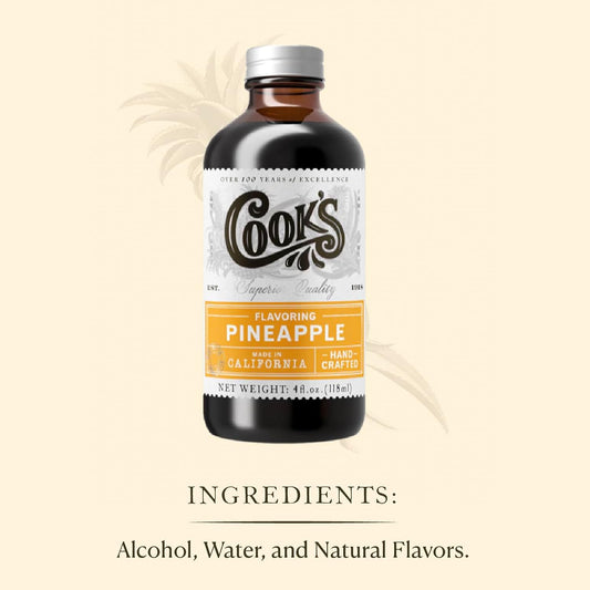 Cook's, Pineapple Flavoring for Baking, Candies, Cakes, Smoothies, Beverages, 8 oz - Nestoria