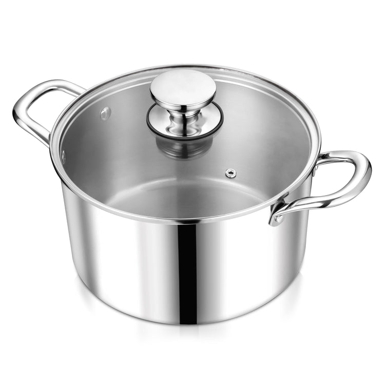 6 Quart Tri Ply Stainless Steel Stock Pot