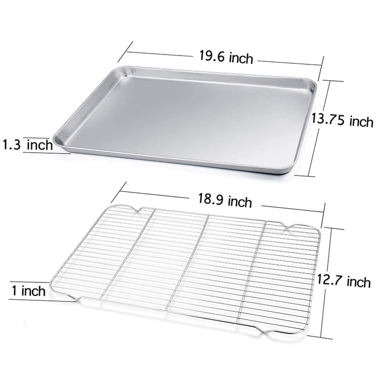 Baking Sheet with Cooling Rack Set