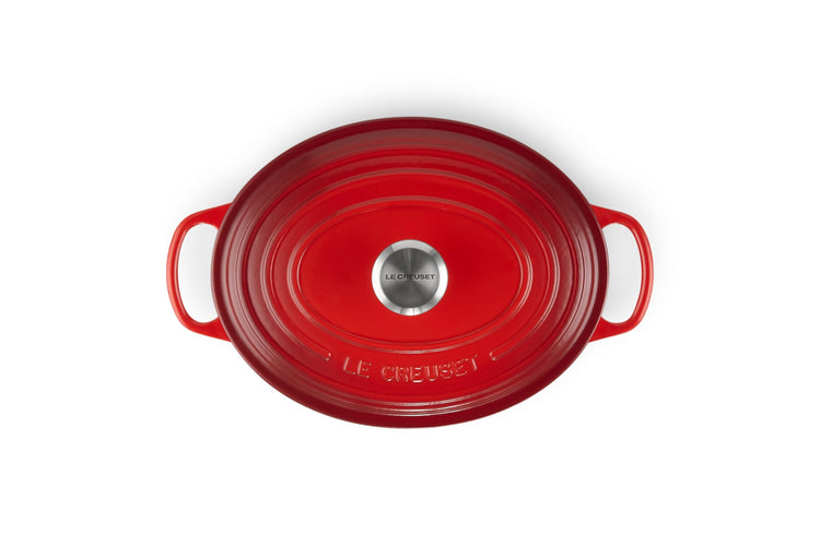 Enameled Cast Iron Oval Dutch Oven