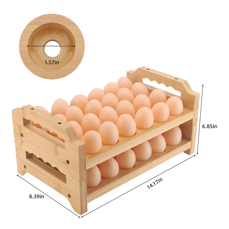 Egg Holder 2 Tier Egg Holder Countertop (2 Pack)