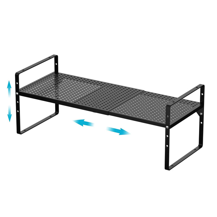 Large Expandable Cabinet Storage Shelf Organizer Rack