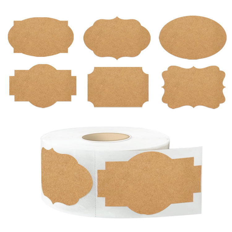 Dark Kraft 350 PCS Gift Tags Stickers