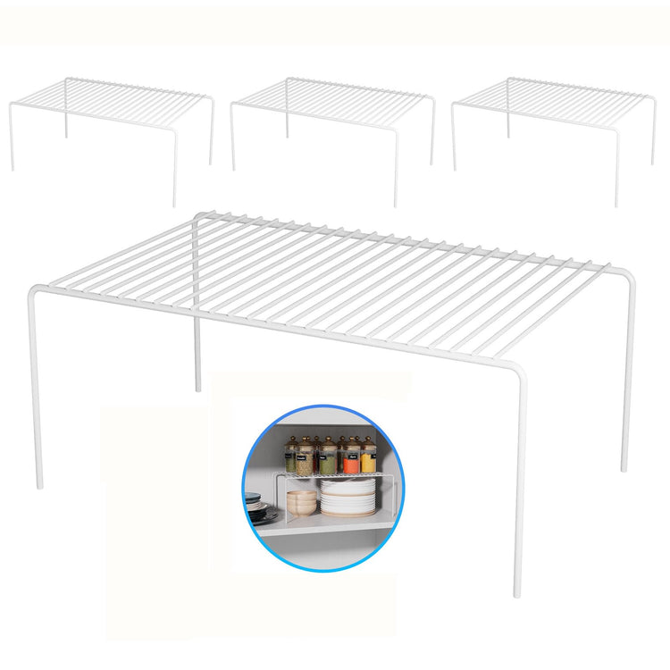 4Pack Cabinet Storage Shelf Rack (4 Count)