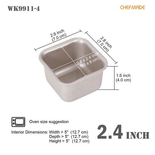 Mini Brownie Cake Pan Set (4 Count)