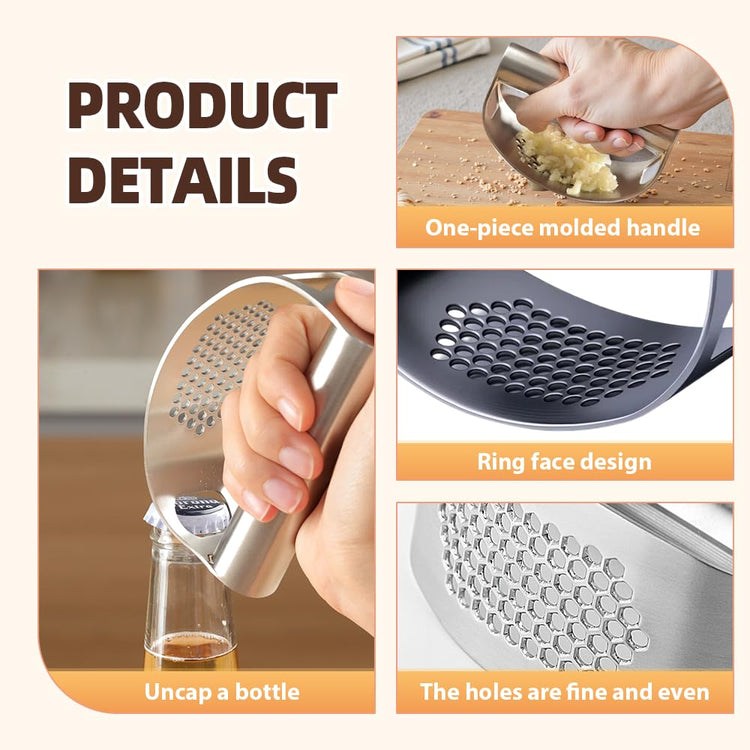 2025 Upgraded Garlic Press Stainless Steel