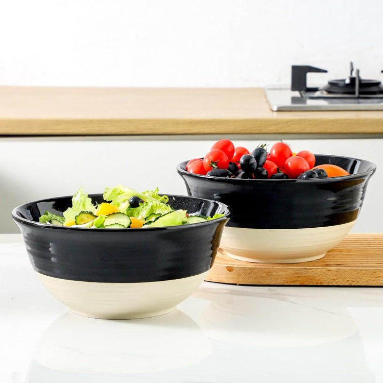 Large Ceramic Serving Bowls Set of 2 (2 Count)