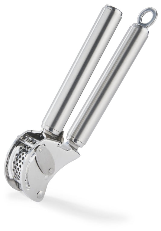 12895 Stainless Steel Garlic & Ginger Press with Scraper for Effortless Mincing with Easy Cleanup