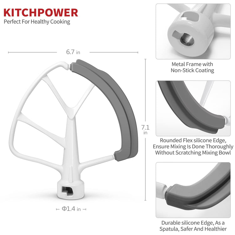 6 Quart Flex Edge Beater for KitchenAid Bowl