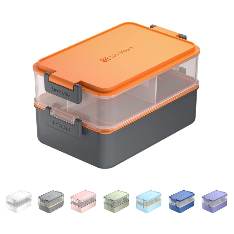 Stackable 2 Tier Adult Bento Box