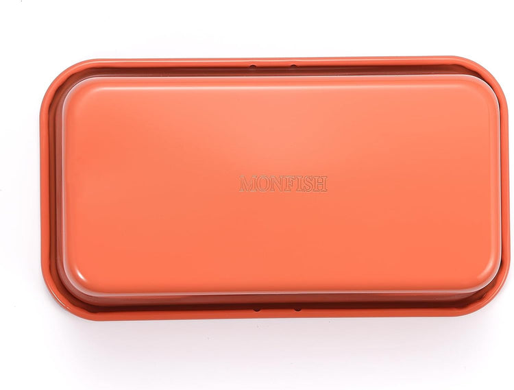 Bread Loaf Pans for Home Baking Carbon Steel 1lb meatloaf Tin, Perracotta 9x5 inch Non Stick banana bread cake baking Mold