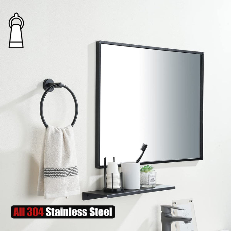 Black Towel Ring