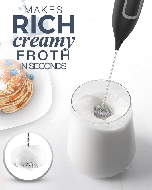 Milk Frother Handheld Battery