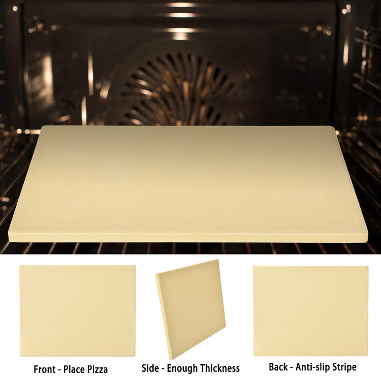 15"x12" Pizza Stone for BBQ Oven Grill