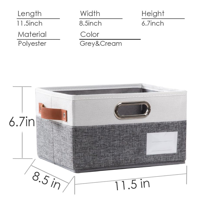 Foldable Storage Bins with Handles [3 (3 Count)