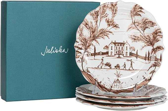 Juliska Country Estate Harvest Party Plate Assorted Set/4