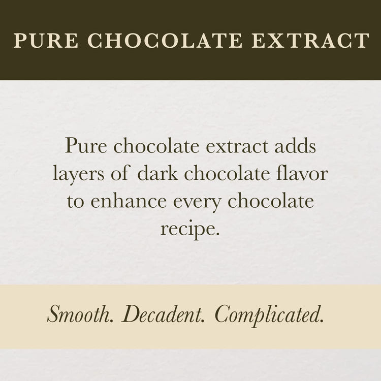 Pure Chocolate Extract for Baking & Ice Cream (8 Fl Oz)