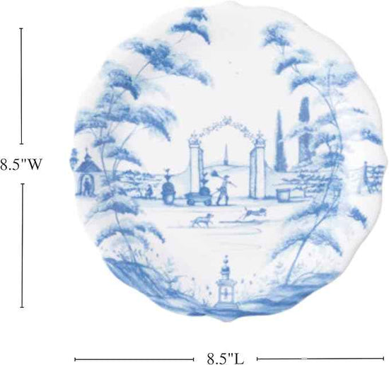 Juliska Country Estate Delft Blue Party Plates Set/4