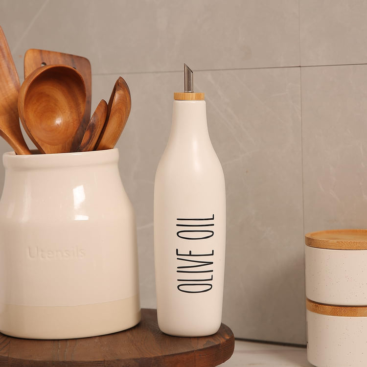 Ceramic Olive Oil Dispenser for Kitchen