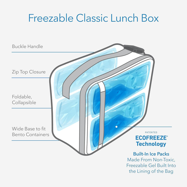 Lunch Box Freezable Classic Rainbow Sky