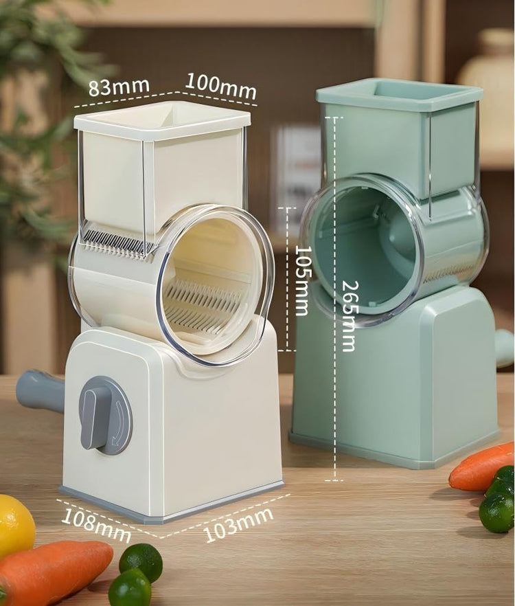 Rotary Cheese Grater with Hand Crank