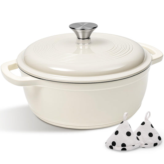 Enameled Cast Iron Dutch Oven Pot With Lid