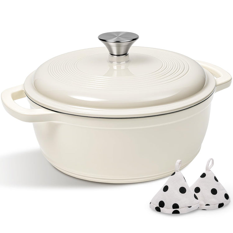 Enameled Cast Iron Dutch Oven Pot With Lid