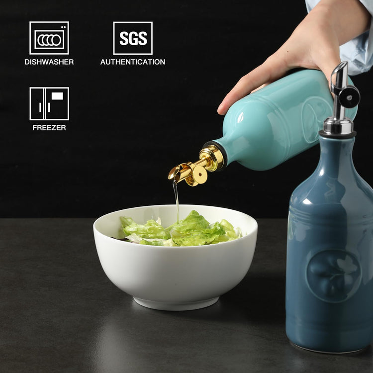 Sweejar 16 Oz Ceramic Olive Oil Dispenser Bottle
