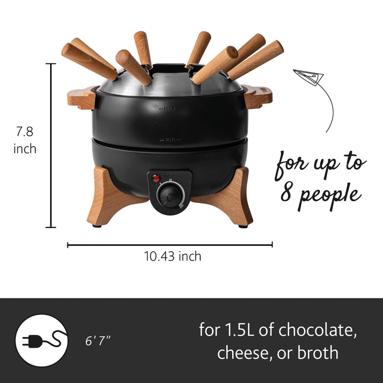 Electric Fondue Set Party 2.3 Quart