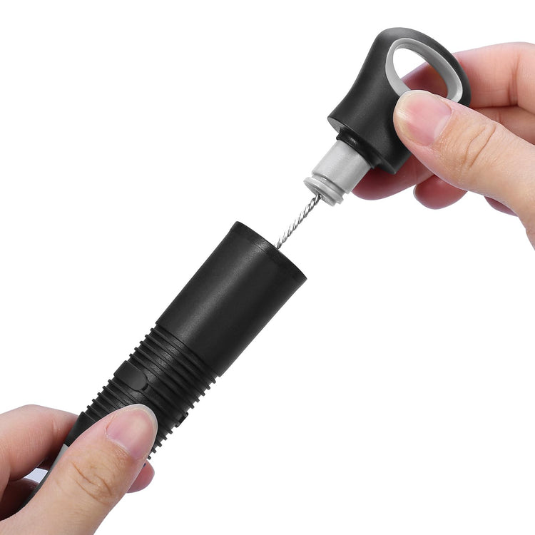 2-in-1 Bottle Brush and Straw Cleaner Brush, Black, 1 Pack