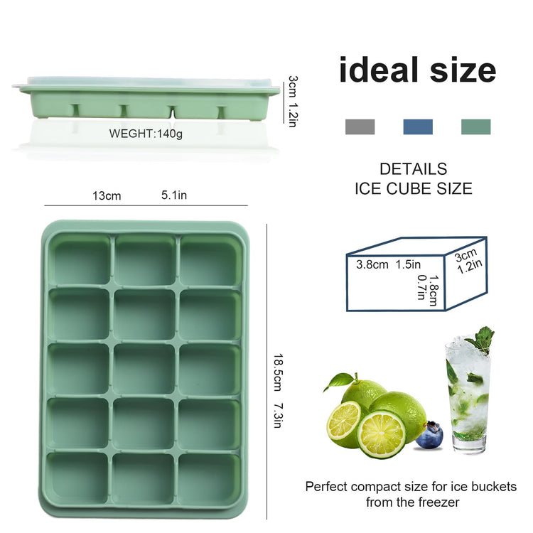 Ice Cube Trays Set of 3 (3 Count)