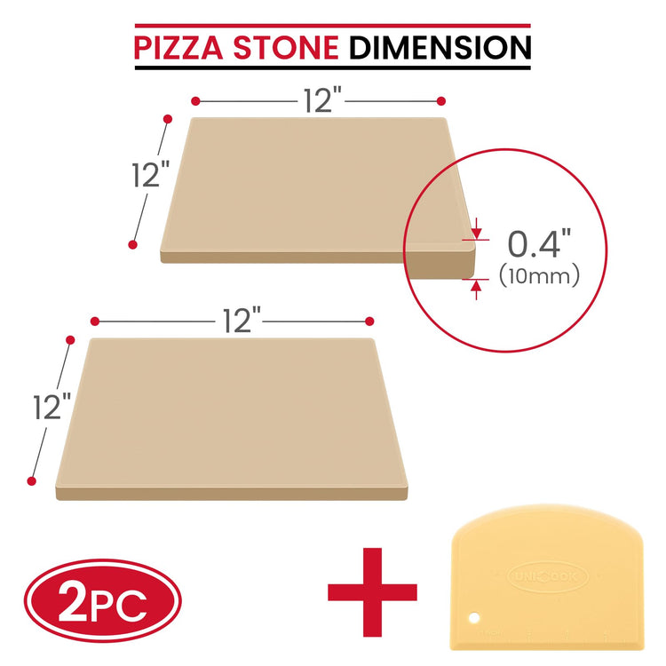 2 PCS Pizza Stones Set (2 Count)