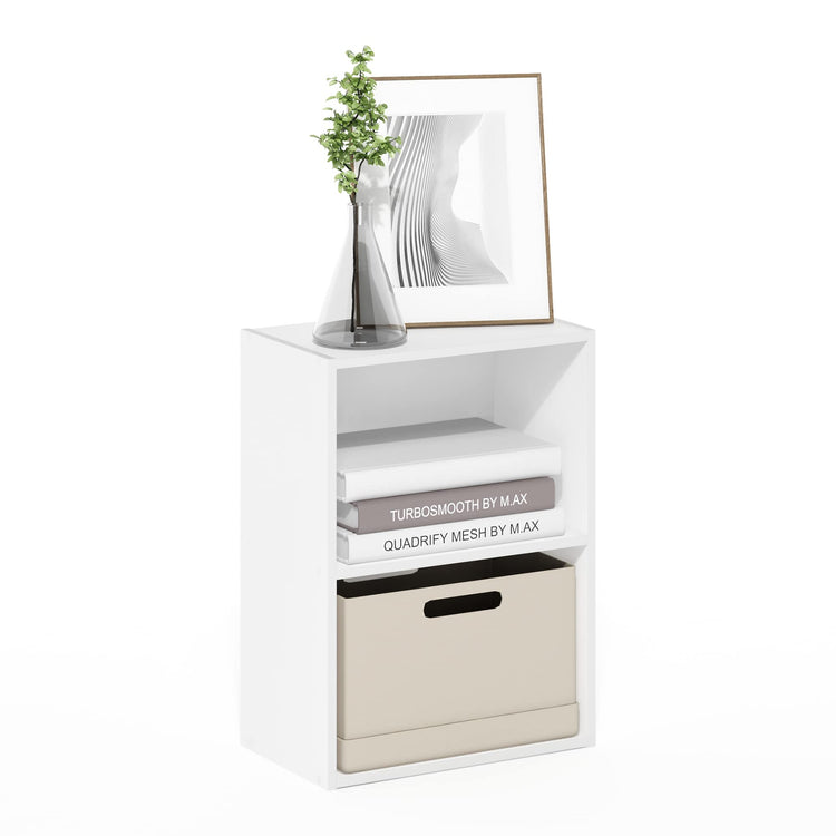 LUDER 2 Tier Book Shelf