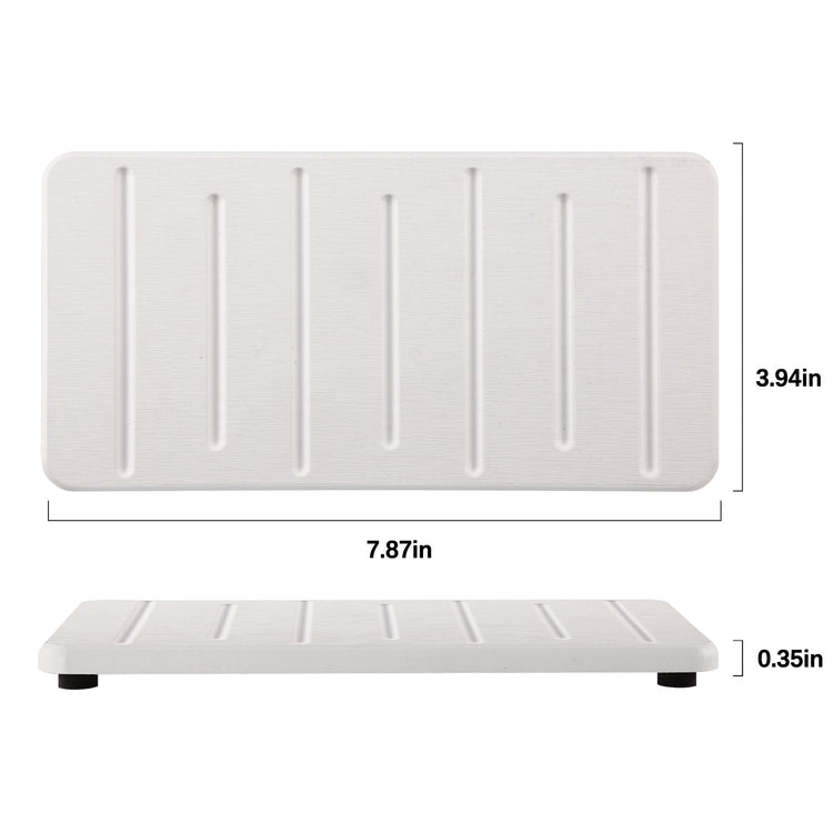 2PCS Water Absorbing Stone Tray for Cosmetics & Hand Soap & Houseplants (2 Count)