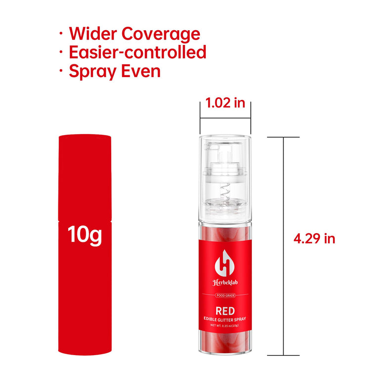 Red Edible Glitter Spray