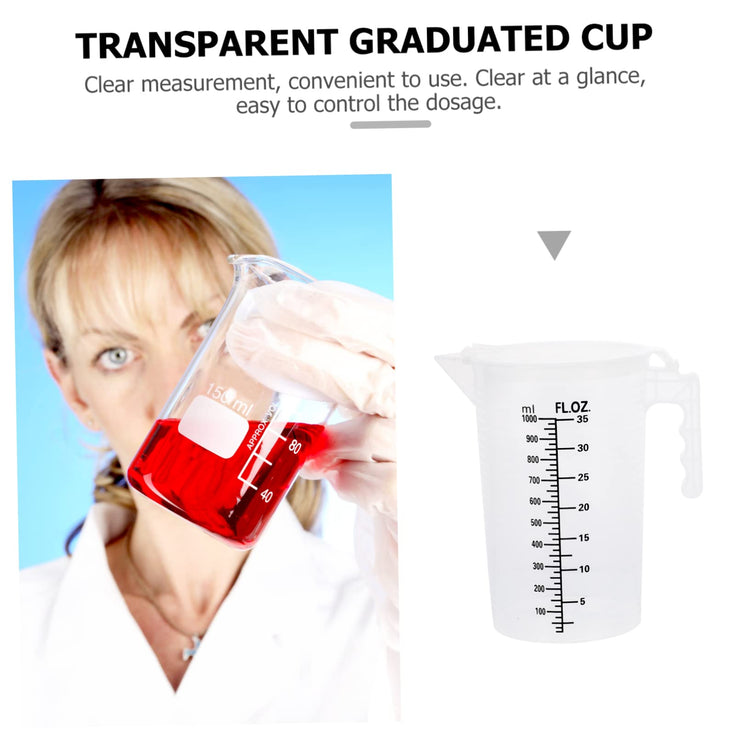 Foldable Measuring Cup with Lid Transparent Plastic Liquid Measuring Jug 6.88X6.69X4.52 Inches Kitchen Tool for Cooking Baking and Oil Measurement