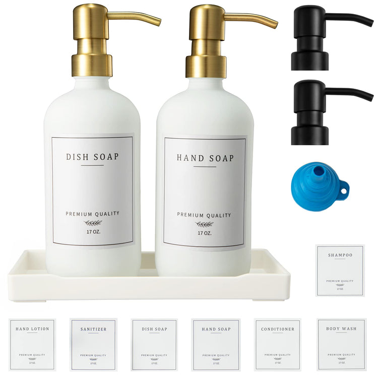 Glass Soap Dispenser for Kitchen