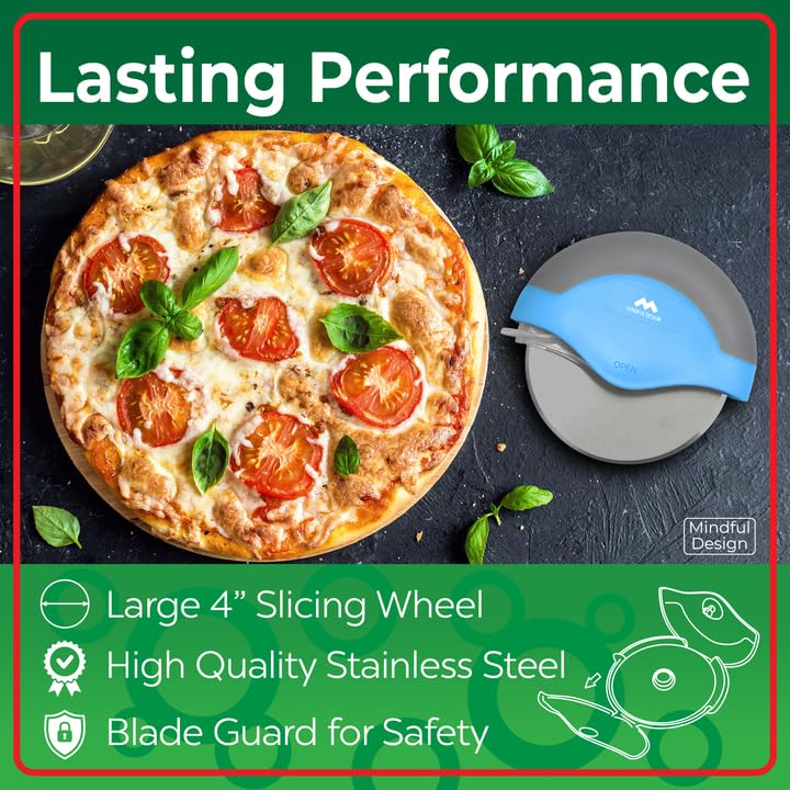 Pizza Cutter Wheel with Protective Blade Cover