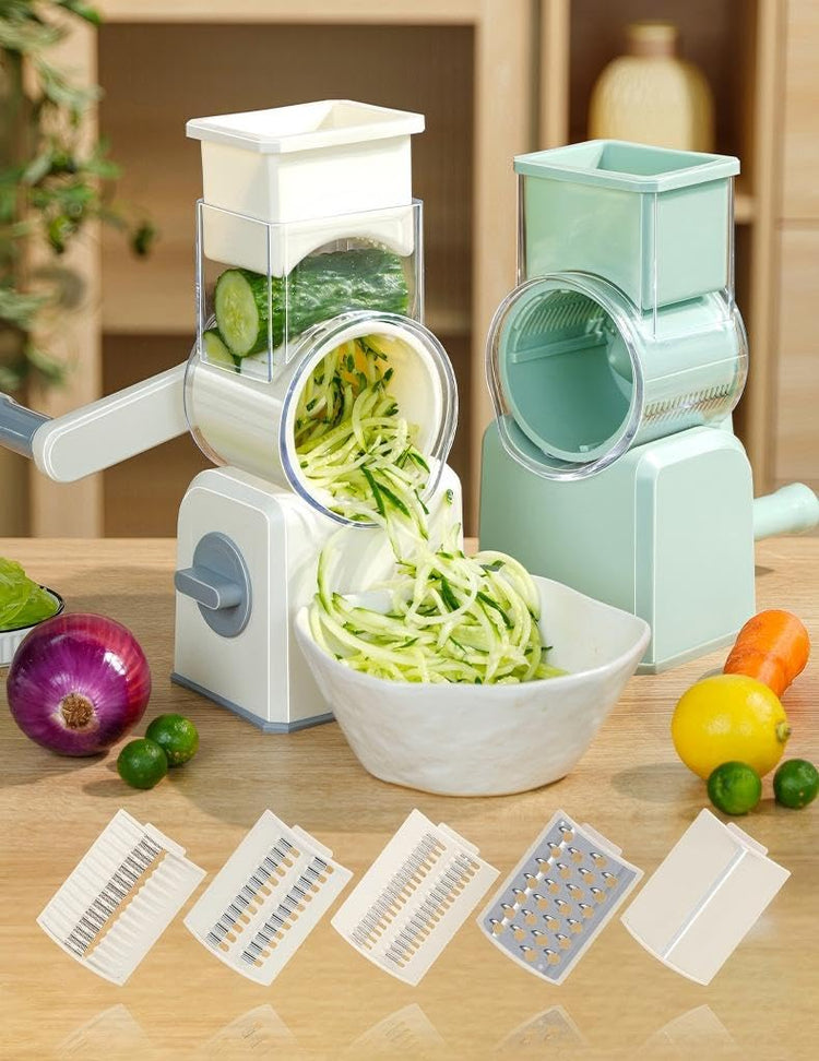 Rotary Cheese Grater with Hand Crank
