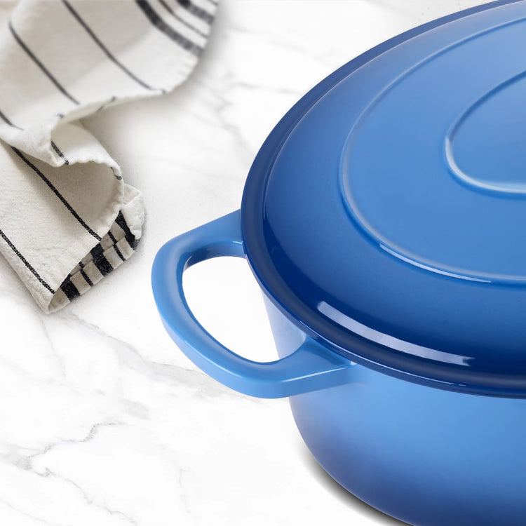 7 Quart Oval Dutch Oven with Lid