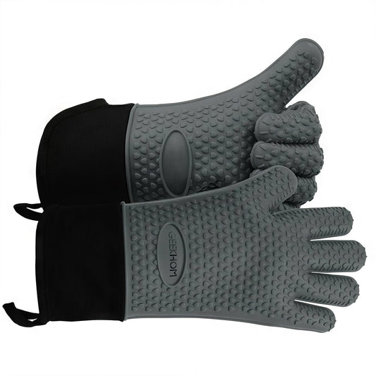BBQ Gloves Heat Resistant Oven Mitts (2 Count)