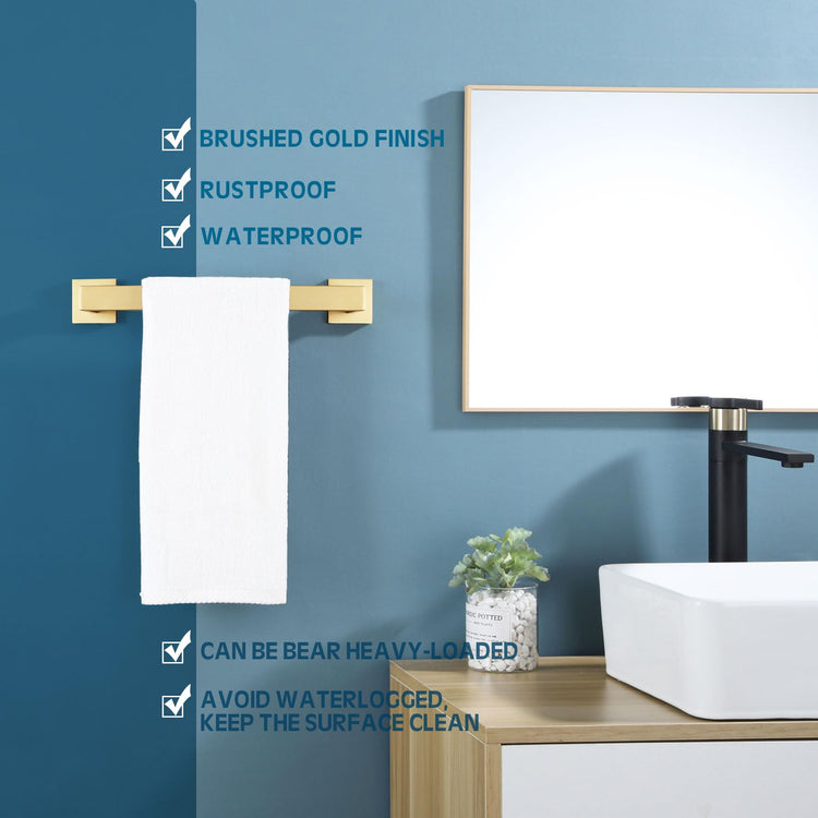 12 Inch Hand Towel Holder Bath Towel Bar Kitchen Dish Cloths Hanger Stainless Steel Wall Mount